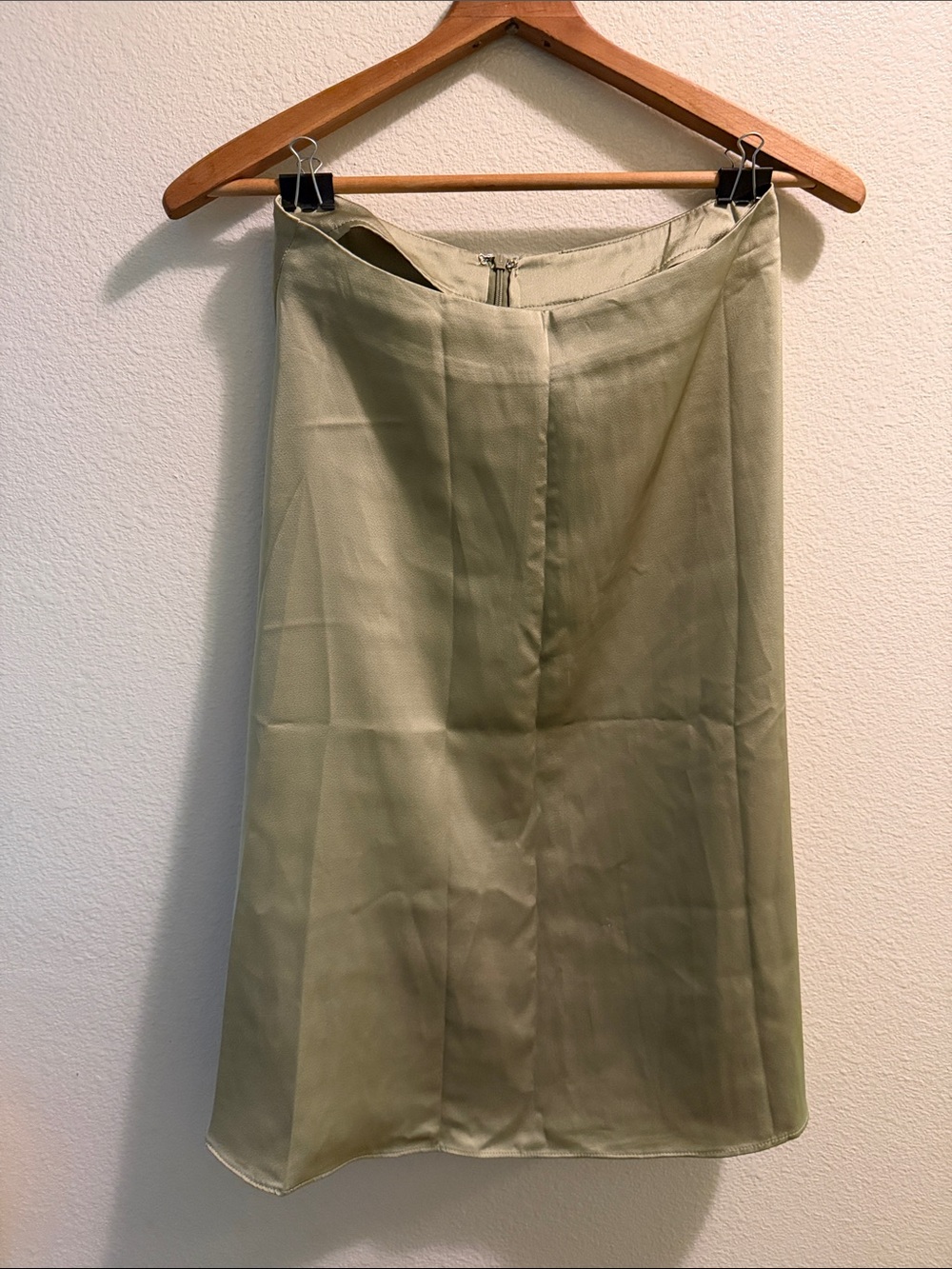 SHEIN Sage Green Midi A-Line Skirt